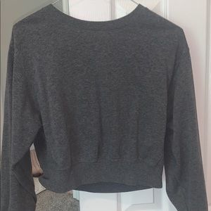 Garage Cropped Balloon Long Sleeved Shirt